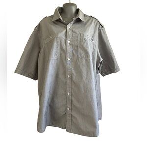 Sean John Mini Stripe Button Down Plus Shirt • Used • Size: XXL